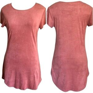 PINK Mini T Shirt Dress by TMG New York Y2K 90’s Vintage Juniors XL or Women’s S